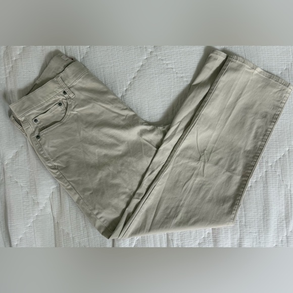 Lucky Brand 410 Athletic Straight Khaki Pants Men’s 38x30 Stretch Beige - Picture 10 of 14